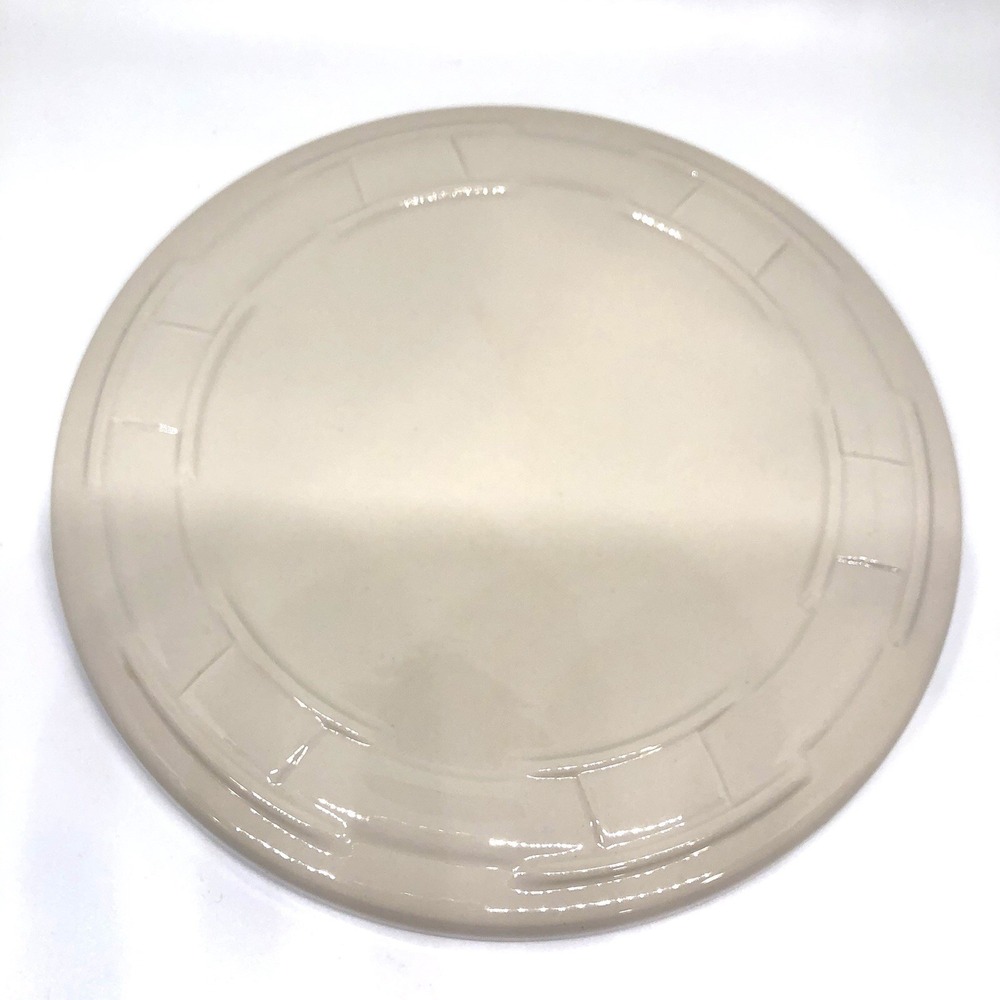 Longaberger Pottery 8.5" Trivet Plate Woven Traditions Classic Ivory MADE IN USA